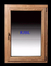 Italian Style Wood Aluminum Windows 15mm With Triple Glass Electrophoresis
